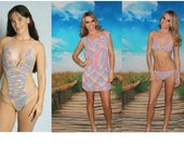 Crochet Three Piece Beach Set - Tank, Bikini Cover Up 1344