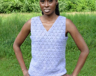 Pyramid Pattern Crochet Tank Top Pattern   209