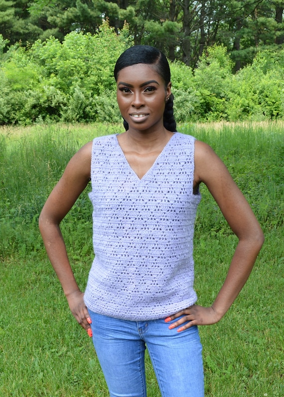 Pyramid Pattern Crochet Tank Top Pattern   209 - image 1