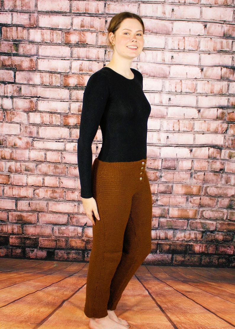 Crochet Tapered Snap Pants Pattern 1216 image 3