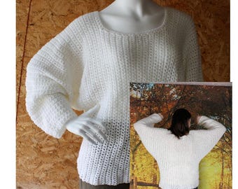 Crochet Bat Winged Sweater Pattern  543