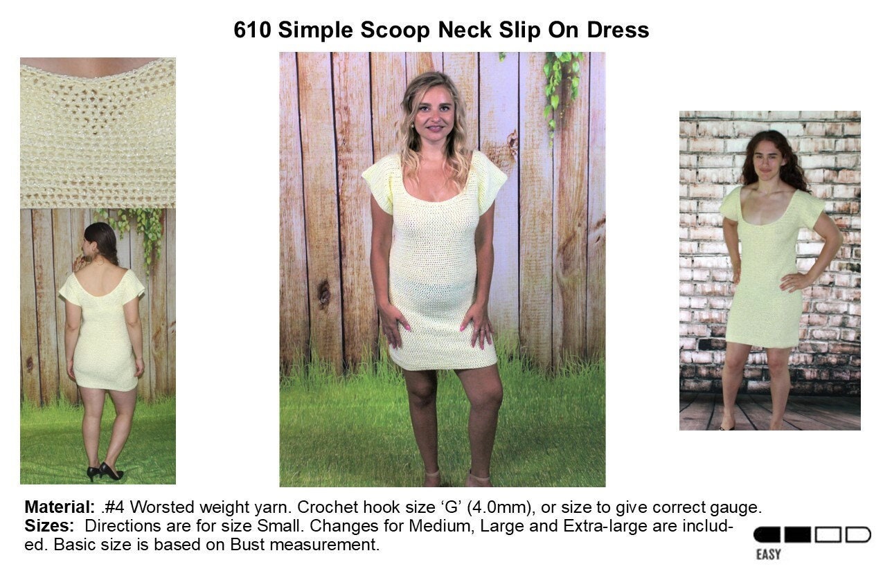 crochet slip dress pattern Scallop Dress - Free Crochet Pattern + Video Tutorial