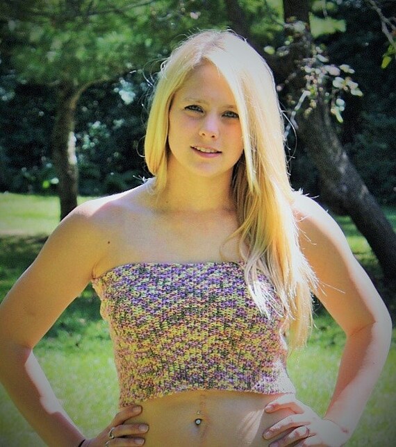 crochet elastic tube top