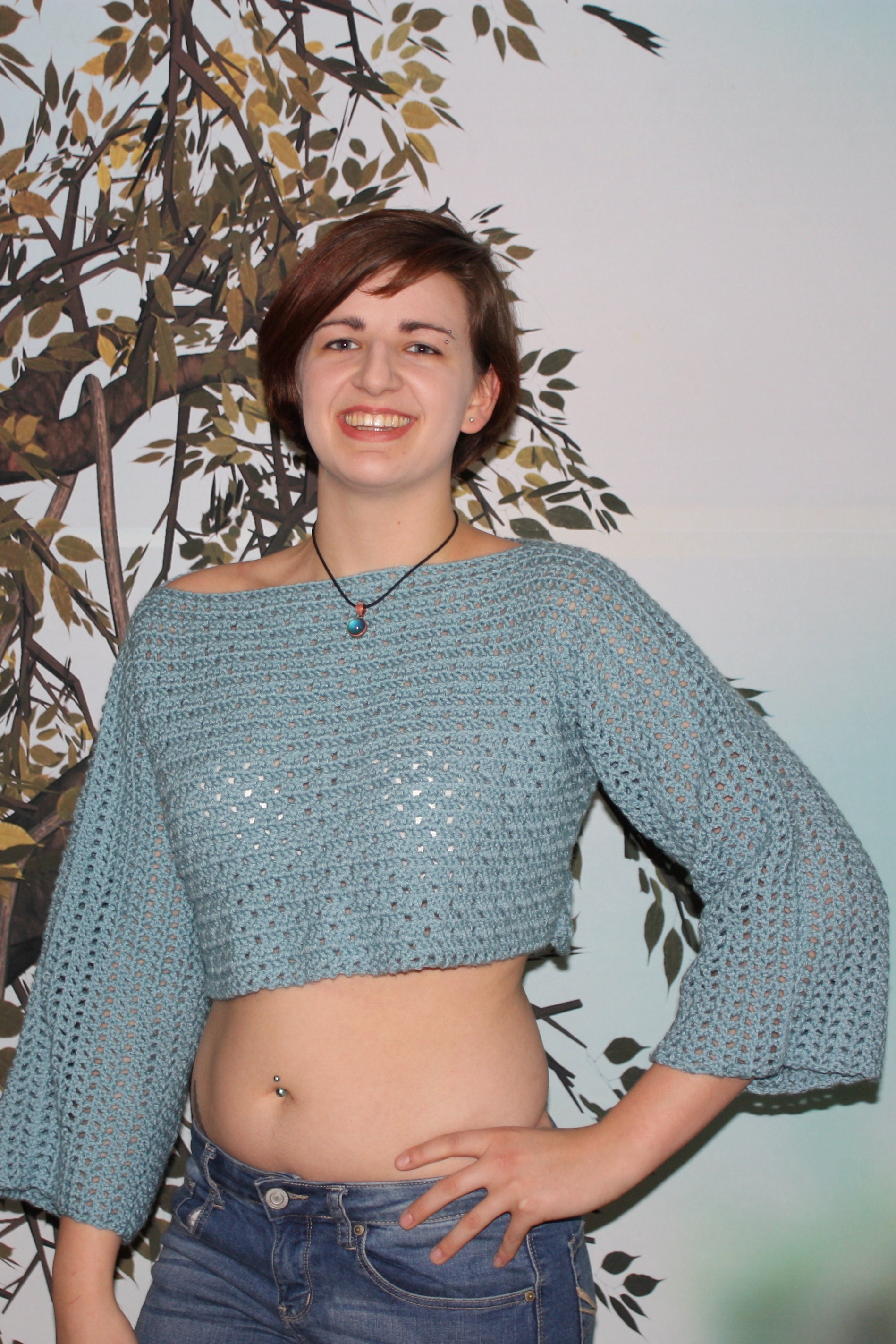 Crochet Blocks Crop Top Crochet Pattern 311 - Etsy
