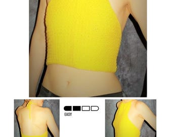 Top Gather Halter Top Crochet Pattern   110