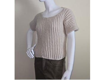 Ridge Stitch Pullover Crochet Pattern  434