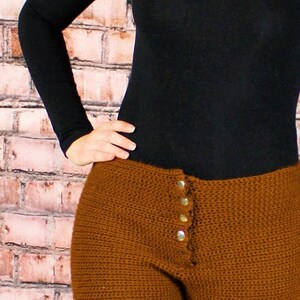 Crochet Tapered Snap Pants Pattern 1216 image 7