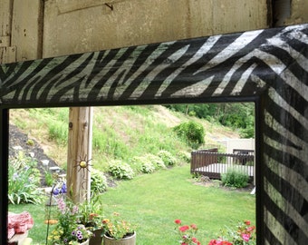 Zebra Mirror Etsy