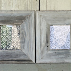 2 Rustic Gray Frames for 8 x 10 prints, Gray-weathered Farmhouse style Frames