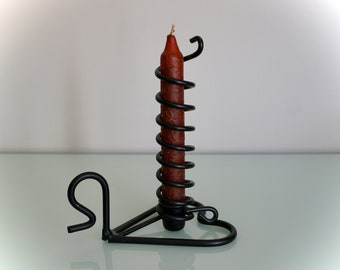 Hand made Courting Candle Holder, Vintage Iron Candle holder