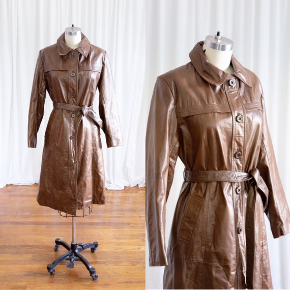 Live & Let Die coat | vintage 70s leather coat | v