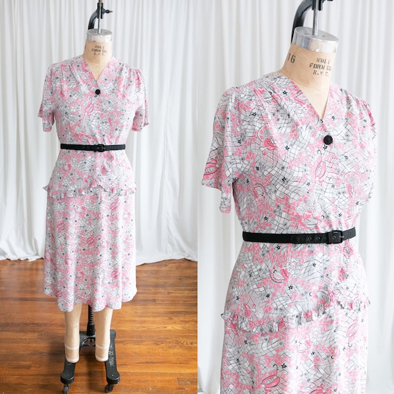 RESERVED Let Them Eat Cake dress | vintage 40s dre