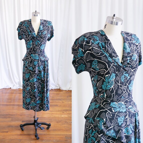 Twists & Turns dress | vintage 40s dress | 1940s r