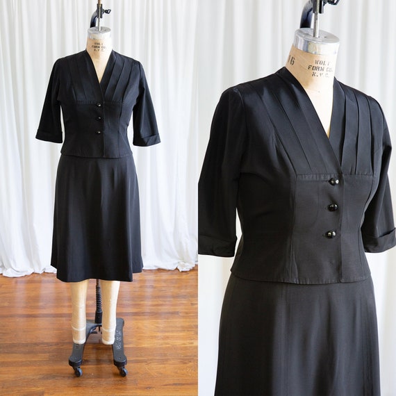 By Your Leave suit | vintage 40s jacket & skirt |