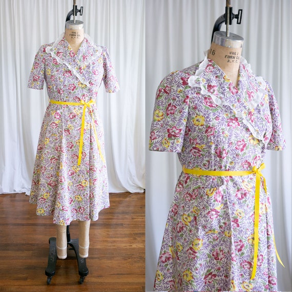 Tropicale dress | vintage 30s dress | 1930s Hawaii