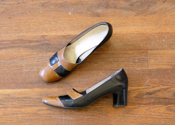 Barbara shoes | vintage 60s heels | 1960s two tone