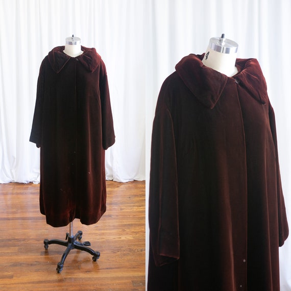 True Satisfaction coat | vintage 1950s velvet coat