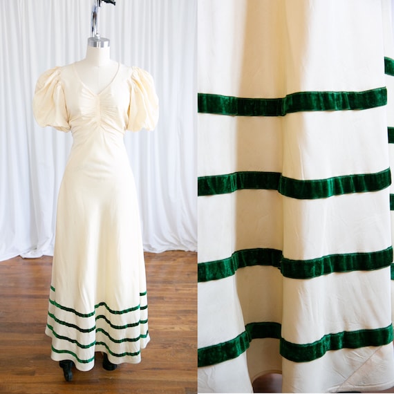 Figure Of Speech gown | vintage 30s gown | 1930s c