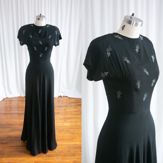 Wish Upon A Star gown | vintage 40s evening gown |