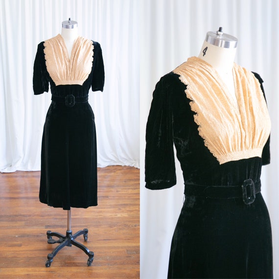 Fatal Attraction dress | vintage 30s dress | 1940s