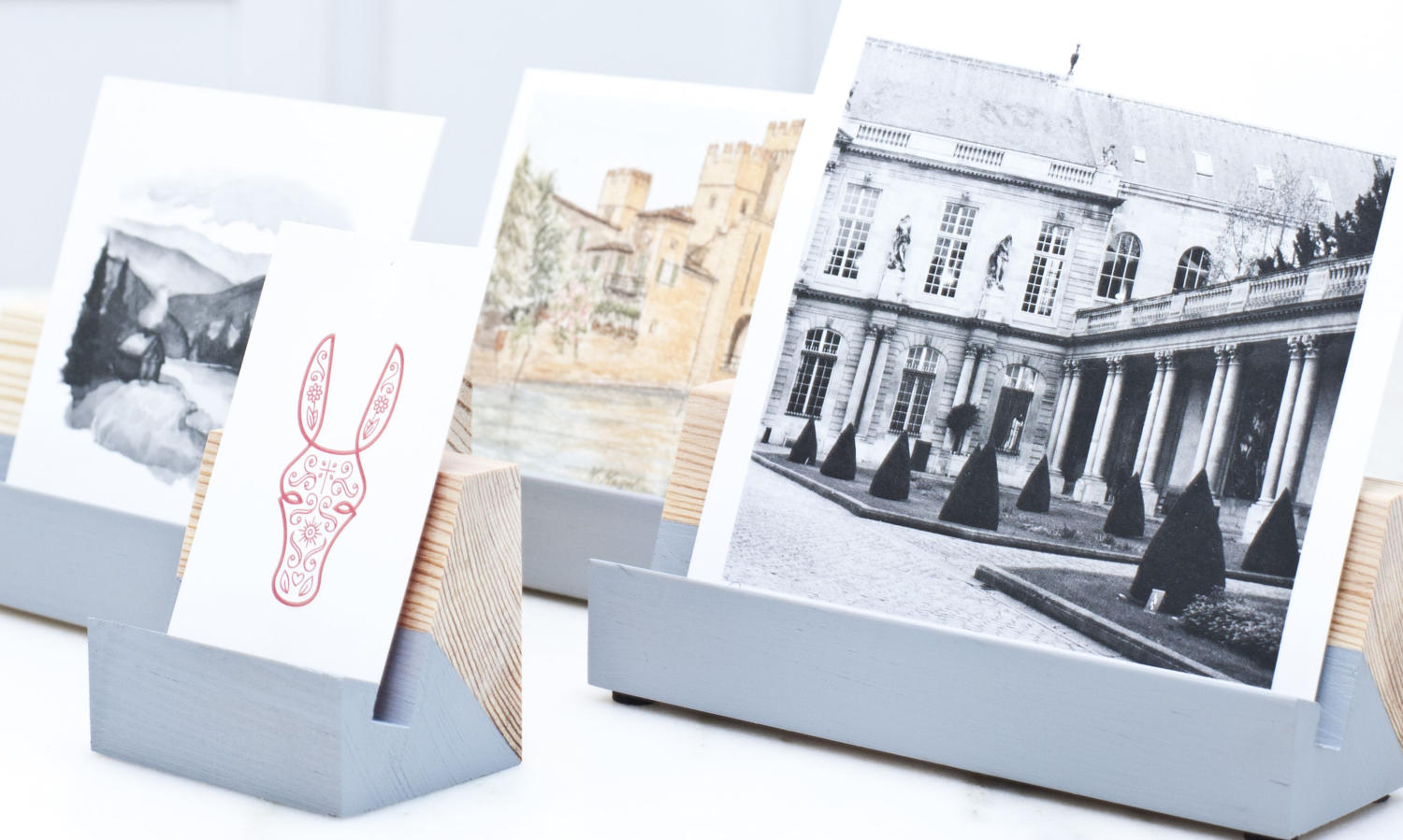 Support Photo en Bois Récupéré/Présentoir Récupéré