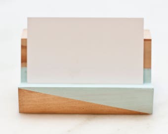 Reclaimed Pine Business Card Holder