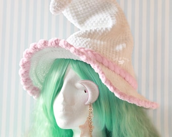 Kawaii Crochet Witch Hat - PREORDER