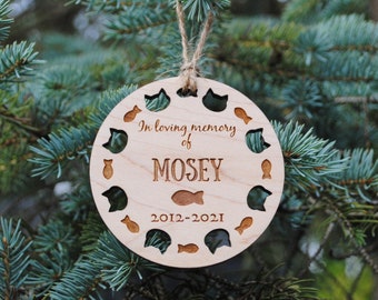 Personalized Cat Christmas Ornament for Pets