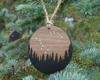 Hand Painted Big Dipper and Little Dipper Christmas Ornament