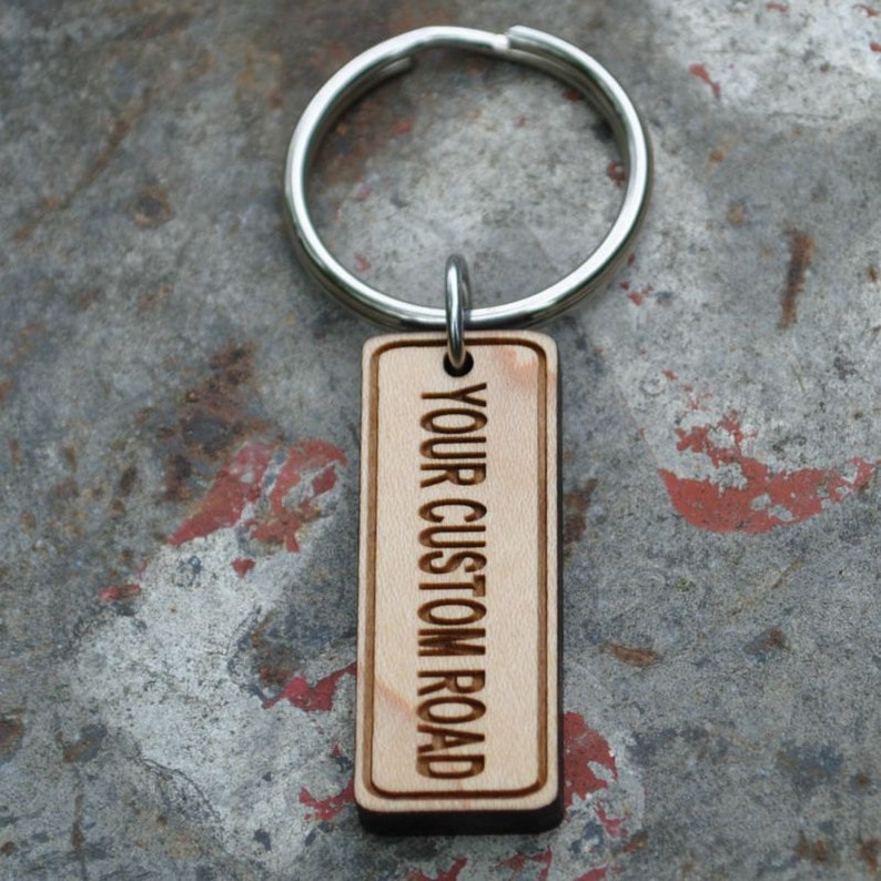 Create Your Own Custom Street Sign KEYCHAIN or NECKLACE gift Etsy