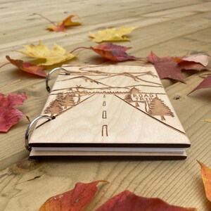 Road Trip Journal Sketch Book, Travel Journal Scrap Book with Blank Pages, Gift for Adventurer, Nature Enthusiast image 2