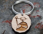 Ihr Kind Kunst personalisierte Zeichnung Schlüsselanhänger oder Halskette Kind Kunst Illustration individuelle Handschrift für Großeltern Mütter Tag Vatertag