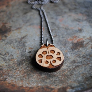 Houten lieveheersbeestje ketting zomer insect
