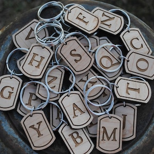 Letter Initial Keychain