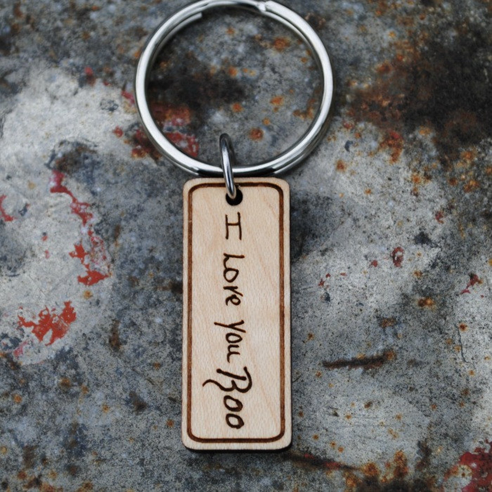 Custom Handwriting Keychain Personalized Message with Etsy