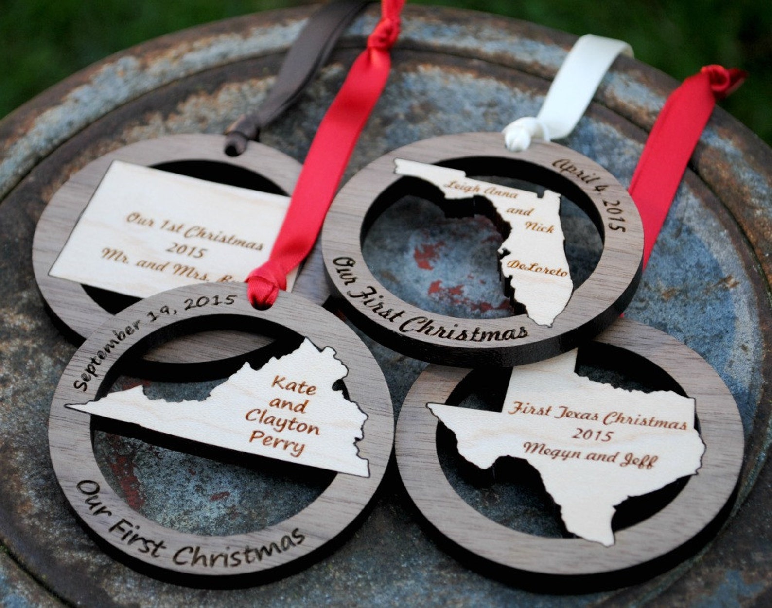 State Christmas Ornaments 