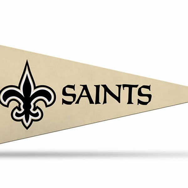 New Orleans Saints NFL Felt Mini Pennants, 4" x 9" - Licensed by Rico