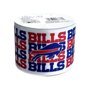 2,5 ""NFL Buffalo Bills Webband, Lizensiertes Offray Webband."