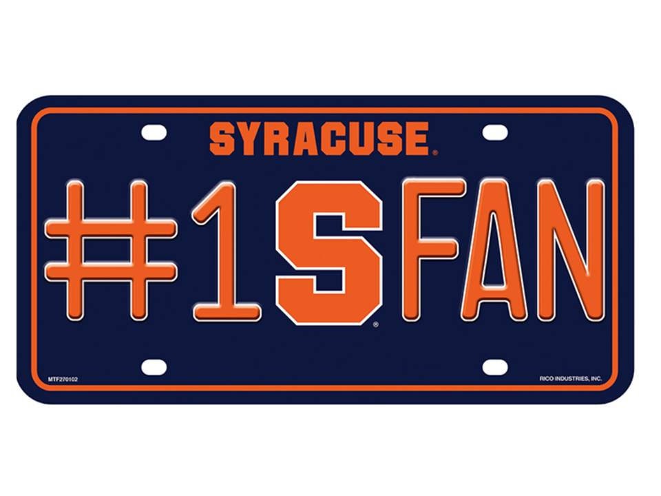 Syracuse NCAA 1 Fan Metal License Plate Etsy UK
