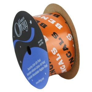 1-5/16&quot; NFL Cincinnati Bengals Ribbon, 12 foot spool, Licensed by NFL