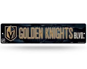 Vegas Golden Knights NHL Plastic Street Sign