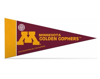 Minnesota Golden Gophers Licensed Felt Mini Pennants, 4" x 9" - Licensed by Rico