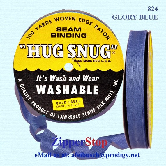 1/2 Woven Edge Seam Binding 100% Rayon 100 yards Hug Snug made in USA