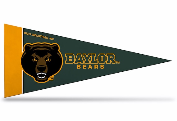 Baylor Bears Felt Mini Pennants 4 X 9 Licensed Etsy