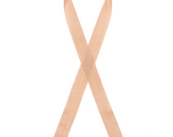 Peachy Beige 129 Seam Binding Rayon 2.0 Ribbon -  1/2"