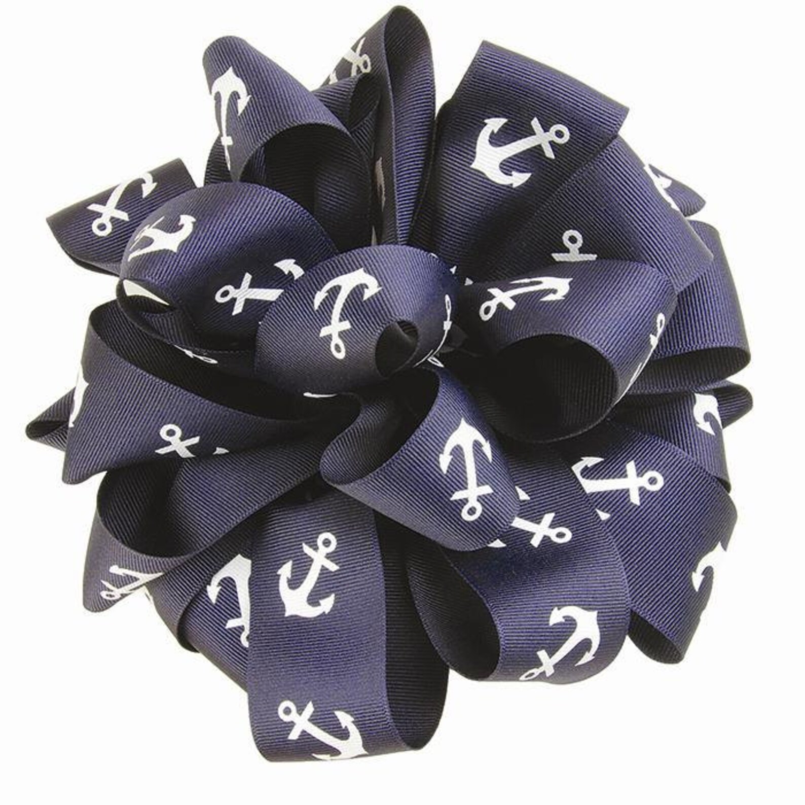 11/2inch Anchor Navy Blue Grosgrain Ribbon Nautical Ribbon Etsy