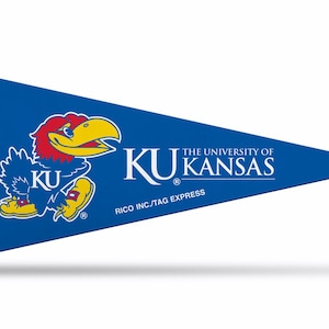 University of Kansas Jayhawks NCAA Mini Pennants, 4&quot; x 9&quot;
