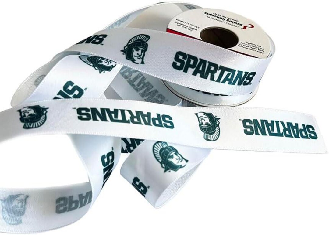 7.8 Michigan State Satin Decorative Ribbon, Licensed by Sewing Concepts ...