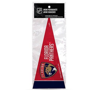 Florida Panthers concesso in licenza NHL Mini Pennants, 4" x 9" - Concesso in licenza da Rico - Made in USA