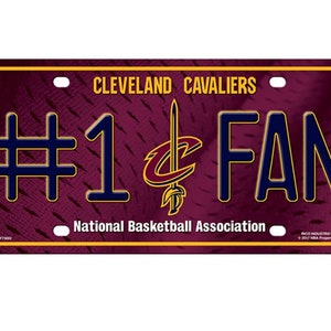 Cleveland Cavaliers NBA #1 Fan Metal Kentekenplaat